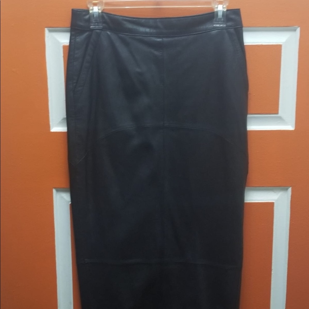 Asos faux leather pencil skirt